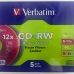 Verbatim CD-RW With Slim Jewel Case (Pack of 5-disk)