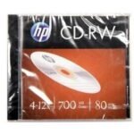 HP CD-RW 700MB 12x Speed Jewel Case CD Rewritable (Pack of 10)