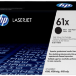 HP 61X High Yield Toner Cartridge, Black