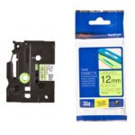 Brother Tze-C31 Black on Flu Yellow 12mm Label Tape