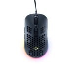 Cosmic Byte Orcus RGB Honeycomb Gaming USB Mouse with Software, New Upgraded, 12800DPI, Instant 825 Sensor, Ultra Lightweight 74Grams, Braided Cable, 1000Hz Polling Rate, Software (Black)