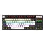 Ant Esports MK4500 Pro TKL, with 80% Mechanical Keyboard, 2.4G/BT5.0/Wired, Wireless Bluetooth Mechanical Keyboard 87 Keys, Gaming Keyboard, Red Switch, Black