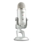 Blue Yeti USB Microphone for Recording, Streaming, Gaming, Podcasting on PC and Mac, Condenser Mic for Laptop or Computer with Blue VO!CE Effects, Adjustable Stand, Plug and Play ? Silver