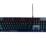Cosmic Byte Cb-Gk-27 Vanth USB-A Mechanical Keyboard Upgraded with Swappable Outemu Blue Switches and Rainbow Led (Black/Grey)