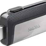 SanDisk Ultra Dual USB Drive 3.1, SDDDC2-256G-I35 256GB, USB 3.1/Type C Reversible Connector, Retractable Design, Type-C OTG-Enabled Android Devices, 5Y (Black, Silver)