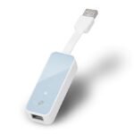 Roll over image to zoom in TP-Link UE200 USB 2.0 to 100 Mbps Ethernet Network Adapter for Desktop/Laptop - Plug and Play (White)