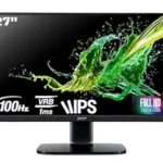Acer KA270 E 27 Inch IPS Full HD LCD Monitor with LED Back Light I 1MS VRB 100Hz Refresh Rate I AMD Free Sync I Zero Frame Design I 99% sRGB I 1 x VGA 1 x HDMI with Inbox HDMI Cable I Eye Care Feature