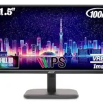 Acer EK220Q E3 21.5 Inch IPS Full HD (1920x1080) Backlit LED LCD Monitor I 1 MS VRB, 100Hz Refresh I 250 Nits I 99% SRGB I HDMI & VGA Ports with HDMI Cable I AMD Free Sync I Eye Care Features (Black)