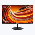 ZEBRONICS 22 inch 75Hz Monitor with FHD 1080p, Free sync Support, HDMI, VGA, 250 Nits max, 16.7M Colors, Built-in Speakers and Slim Bezel Less Design ZEB-S22A